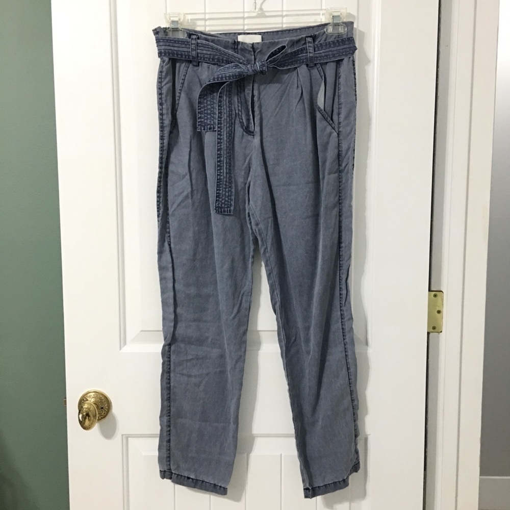 Greylin Chambray Tie-Waist Pants